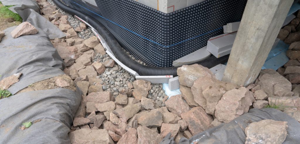 Damp Proofing Foundation With Drainage System