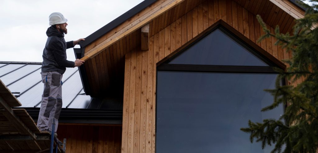 Home Addition With Wooden Exterior