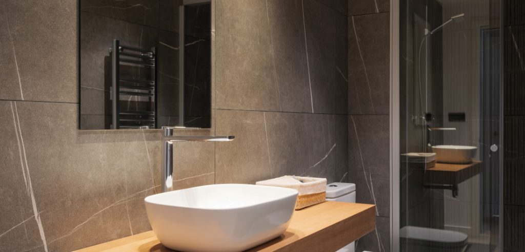Modern Bathroom Renovation With Vessel Sink